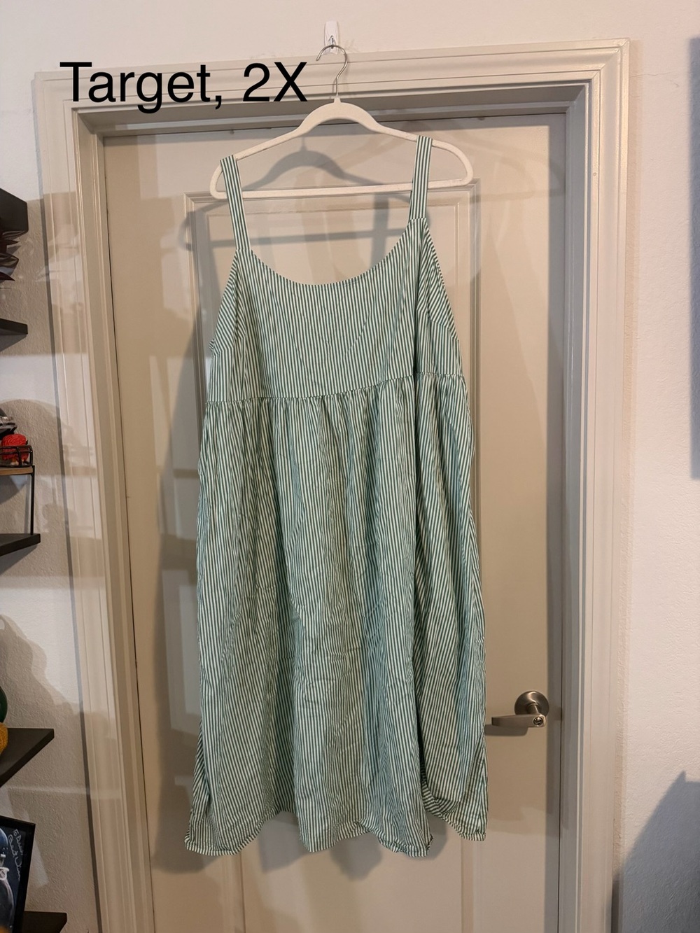 Target Sleeveless Striped Sundress - Mint Green & White